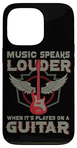Musik spricht lauter, wenn sie auf einem Gitarrenspieler gespielt wird Hülle für iPhone 13 Pro Musik spricht lauter, wenn sie auf einem Gitarrenspieler gespielt wird Hülle für iPhone 13 Pro von Bass Guitar Instrument Bass Guitars Lover Musician