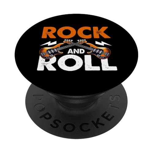 Rock and Roll Bass Gitarist E-Gitarre Spieler Akustik PopSockets Klebender PopGrip von Bass Guitar Instrument Bass Guitars Lover Musician