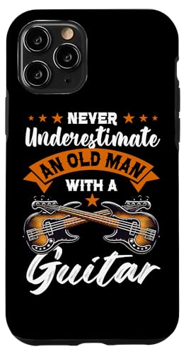 Unterschätze niemals einen alten Mann mit Gitarre und Bassgitarre Hülle für iPhone 11 Pro Unterschätze niemals einen alten Mann mit Gitarre und Bassgitarre Hülle für iPhone 11 Pro von Bass Guitar Instrument Bass Guitars Lover Musician