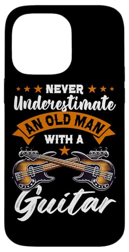 Unterschätze niemals einen alten Mann mit Gitarre und Bassgitarre Hülle für iPhone 14 Pro Max Unterschätze niemals einen alten Mann mit Gitarre und Bassgitarre Hülle für iPhone 14 Pro Max von Bass Guitar Instrument Bass Guitars Lover Musician
