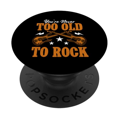 You're Never Too Old To Rock Guitarist E-Gitarre PopSockets Klebender PopGrip You're Never Too Old To Rock Guitarist E-Gitarre PopSockets Klebender PopGrip von Bass Guitar Instrument Bass Guitars Lover Musician