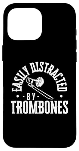 Leicht abgelenkt von Posaunen, lustige Posaunist Hülle für iPhone 16 Pro Max von Bass Trombone Gifts For Teen Boys
