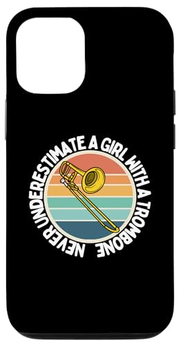 Never Underestimate A Girl With A Posaune Women Posaunist Hülle für iPhone 12/12 Pro von Bass Trombone Gifts For Teen Boys
