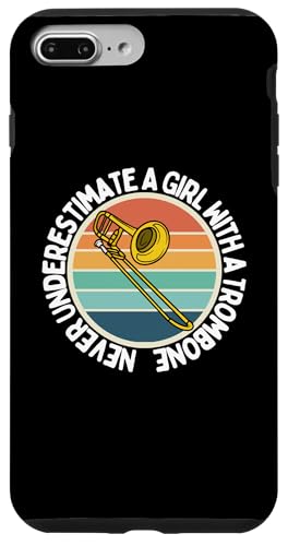 Never Underestimate A Girl With A Posaune Women Posaunist Hülle für iPhone 7 Plus/8 Plus von Bass Trombone Gifts For Teen Boys