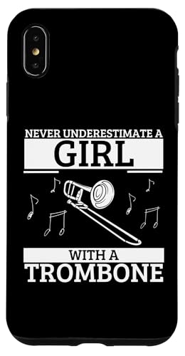 Never Underestimate A Girl With A Posaune Women Posaunist Hülle für iPhone XS Max von Bass Trombone Gifts For Teen Boys