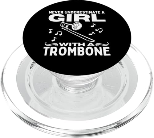 Never Underestimate A Girl With A Posaune Women Posaunist PopSockets PopGrip für MagSafe von Bass Trombone Gifts For Teen Boys