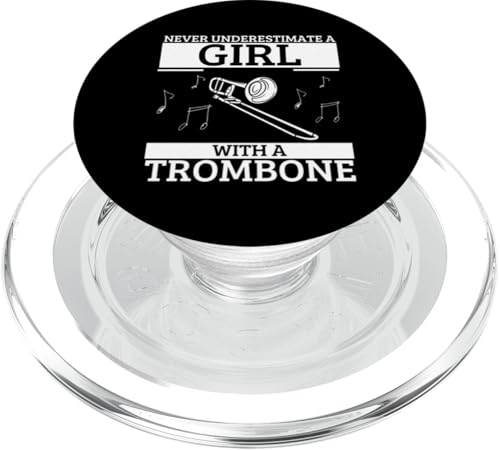 Never Underestimate A Girl With A Posaune Women Posaunist PopSockets PopGrip für MagSafe von Bass Trombone Gifts For Teen Boys