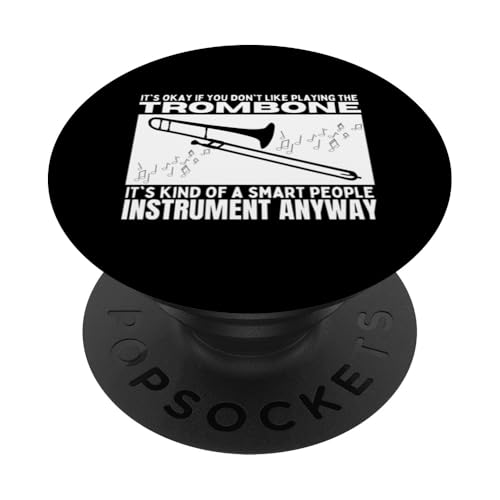 Posaune ist für kluge Leute lustige Posaunist PopSockets Klebender PopGrip von Bass Trombone Gifts For Teen Boys