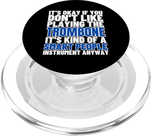 Posaune ist für kluge Leute lustige Posaunist PopSockets PopGrip für MagSafe von Bass Trombone Gifts For Teen Boys