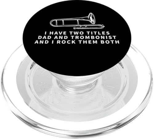 Posaunist And Dad Proud Funny Men Posaune PopSockets PopGrip für MagSafe von Bass Trombone Gifts For Teen Boys