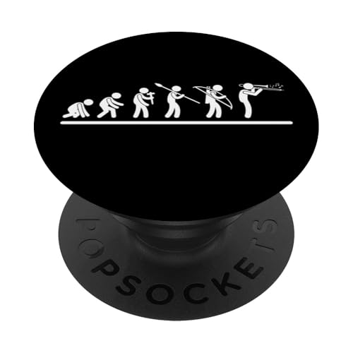 Posaunist Evolution Posaune Männer Lustiger Posaunenspieler PopSockets Klebender PopGrip von Bass Trombone Gifts For Teen Boys