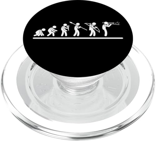 Posaunist Evolution Posaune Männer Lustiger Posaunenspieler PopSockets PopGrip für MagSafe von Bass Trombone Gifts For Teen Boys