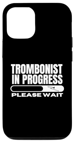 Posaunist in Bearbeitung Loading Funny Posaune Hülle für iPhone 12/12 Pro von Bass Trombone Gifts For Teen Boys
