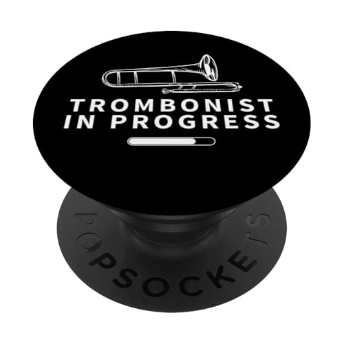 Posaunist in Bearbeitung Loading Funny Posaune PopSockets Klebender PopGrip von Bass Trombone Gifts For Teen Boys