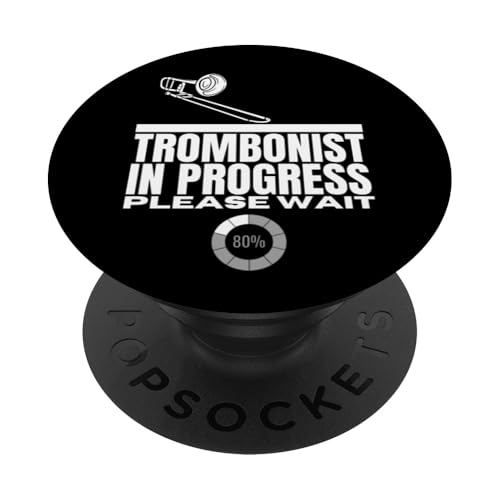 Posaunist in Bearbeitung Loading Funny Posaune PopSockets Klebender PopGrip von Bass Trombone Gifts For Teen Boys