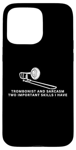 Posaunist und Sarkasmus lustiger Posaunenspieler Hülle für iPhone 15 Pro Max von Bass Trombone Gifts For Teen Boys