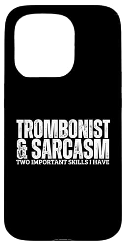 Posaunist und Sarkasmus lustiger Posaunenspieler Hülle für iPhone 15 Pro von Bass Trombone Gifts For Teen Boys