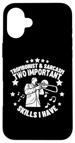 Posaunist und Sarkasmus lustiger Posaunenspieler Hülle für iPhone 16 Plus von Bass Trombone Gifts For Teen Boys