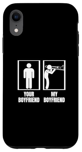 Your Boyfriend My Boyfriend Posaune Funny Posaunist Hülle für iPhone XR von Bass Trombone Gifts For Teen Boys