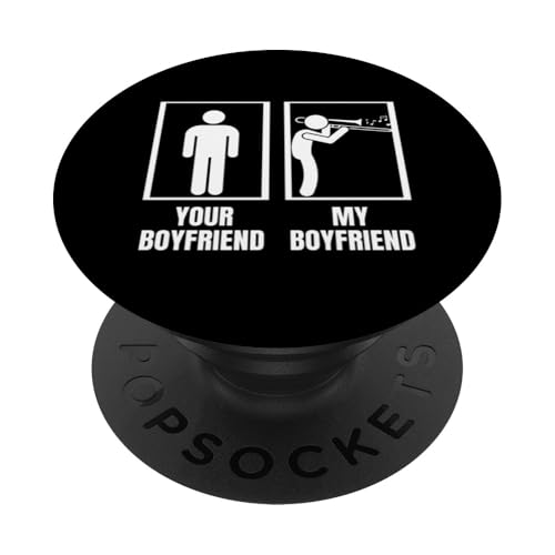 Your Boyfriend My Boyfriend Posaune Funny Posaunist PopSockets Klebender PopGrip von Bass Trombone Gifts For Teen Boys