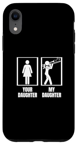 Your Daughter My Daughter Posaune Dad Mom Funny Posaunist Hülle für iPhone XR von Bass Trombone Gifts For Teen Boys