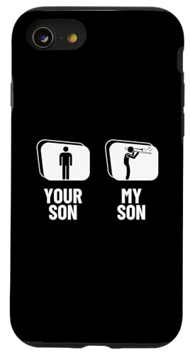 Your Son My Son Posaune Dad Mom Funny Posaunist Hülle für iPhone SE (2020) / 7 / 8 von Bass Trombone Gifts For Teen Boys