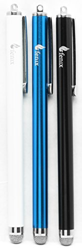 Fenix – Set von 3 Stylus Pen mit Micro-Knit-Hybrid Fiber TIPP für iPhone 4/5/5 C/6/6 +, iPad/iPad Air/iPad Mini, Samsung Galaxy S4/S5/S6/Edge von Bastex