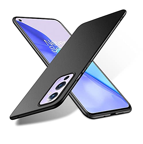 Bastmei Schutzhülle für OnePlus 9 5G, extrem leicht, superdünn, Kameraschutz, harte PC-Schutzhülle für OnePlus 9 (Gravel Black) von Bastmei