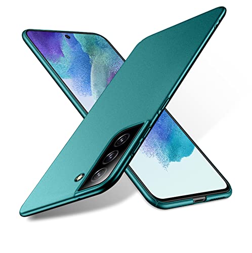 Bastmei Schutzhülle für Samsung Galaxy S21 FE 5G, extrem leicht, ultraleicht, superdünn, Kameraschutz, harte PC-Hülle, für Samsung Galaxy S21 FE 5G (Gravel Green) von Bastmei