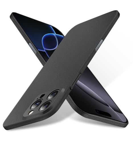 Bastmei für iPhone 16 Pro Max Hülle, Ultraleicht Ultradünn Kratzfest rutschfest Kameraschutz Mattierte Textur Hart PC Handyhülle Hülle für iPhone 16 Pro Max 6.9" 2024 (Schwarz) Bastmei für iPhone 16 Pro Max Hülle, Ultraleicht Ultradünn Kratzfest rutschfest Kameraschutz Mattierte Textur Hart PC Handyhülle Hülle für iPhone 16 Pro Max 6.9" 2024 (Schwarz) von Bastmei