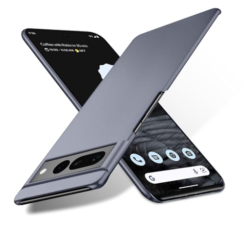 Bastmei für Google Pixel 7 Pro Hülle, Ultraleicht Ultradünn Kratzfest rutschfest Kameraschutz Mattierte Textur Hart PC Handyhülle Hülle für Google Pixel 7 Pro(Grau) von Bastmei
