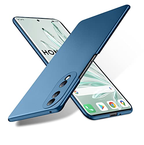 Bastmei für Honor 70 5G Hülle, Ultraleicht Ultradünn Kratzfest rutschfest Kameraschutz Mattierte Textur Hart PC Handyhülle Hülle für Honor 70 5G (Blau) von Bastmei