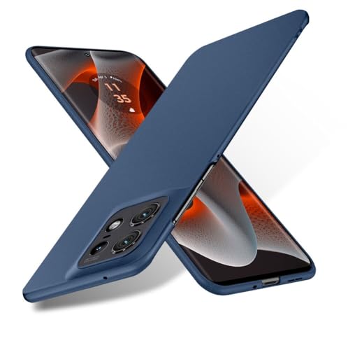Bastmei für Motorola Moto Edge 50 Pro Hülle, Ultraleicht Ultradünn Kratzfest rutschfest Kameraschutz Mattierte Textur Hart PC Handyhülle Hülle für Motorola edge50 pro 6.7" Inches (Blau) von Bastmei