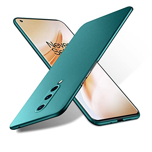 Bastmei für OnePlus 8 Hülle, Ultraleicht Ultradünn Kratzfest rutschfest Kameraschutz Mattierte Textur Hart PC Handyhülle Hülle für OnePlus 8 (Grün, Mattierte) von Bastmei