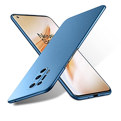 Bastmei für OnePlus 8 Pro Hülle, Ultraleicht Ultradünn Kratzfest rutschfest Kameraschutz Mattierte Textur Hart PC Handyhülle Hülle für OnePlus 8 Pro (Blau, Mattierte) von Bastmei