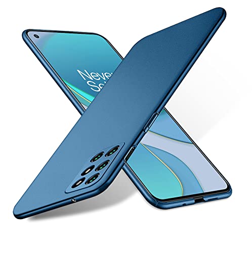 Bastmei für OnePlus 8T 5G Hülle, Ultraleicht Ultradünn Kratzfest rutschfest Kameraschutz Hart PC Handyhülle Hülle für OnePlus 8T 5G(Blau) von Bastmei