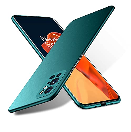 Bastmei für OnePlus 9 Pro 5G Hülle (2021), Ultraleicht Ultradünn Kratzfest rutschfest Kameraschutz Mattierte Textur Hart PC Handyhülle Hülle für OnePlus 9 Pro 5G (Grün, Mattierte) von Bastmei