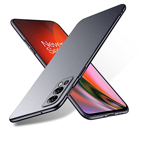 Bastmei für OnePlus Nord 2 5G Hülle, Ultraleicht Ultradünn Kratzfest rutschfest Kameraschutz Mattierte Textur Hart PC Handyhülle Hülle für OnePlus Nord 2 5G (Grau) von Bastmei