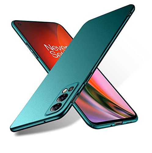 Bastmei für OnePlus Nord 2 5G Hülle, Ultraleicht Ultradünn Kratzfest rutschfest Kameraschutz Mattierte Textur Hart PC Handyhülle Hülle für OnePlus Nord 2 5G (Grün) von Bastmei