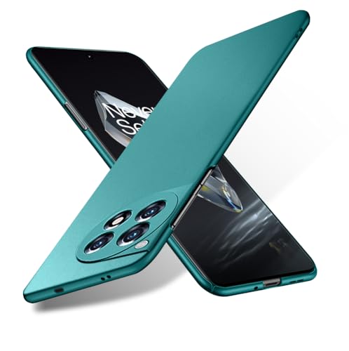 Bastmei Handyhülle Für Oneplus 12R 5G Hülle, Ultraleicht dünne Thin Fit Cover, Harte PC Rückseite, Kameraschutz rutschfest Mattierte Case Kompatibel mit Oneplus 12R 2024 - Grün von Bastmei