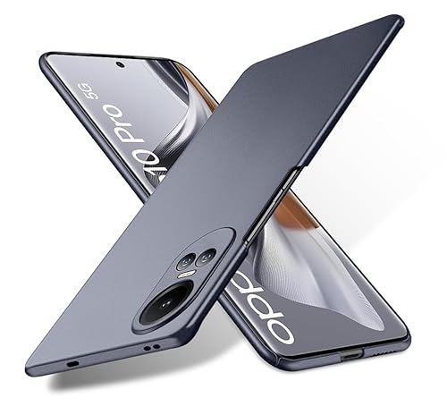 Bastmei für Oppo Reno 10 Pro 5G Hülle, Ultraleicht Ultradünn Kratzfest rutschfest Kameraschutz Mattierte Textur Hart PC Handyhülle Hülle für Oppo Reno 10 Pro 5G (Grau) von Bastmei