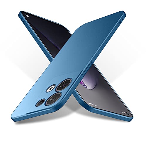 Bastmei für Oppo Reno 8 5G/Reno8 5G Hülle, Ultraleicht Ultradünn Kratzfest rutschfest Kameraschutz Mattierte Textur Hart PC Handyhülle Hülle für Oppo Oppo Reno 8 5G/Reno8 5G(Blau) von Bastmei