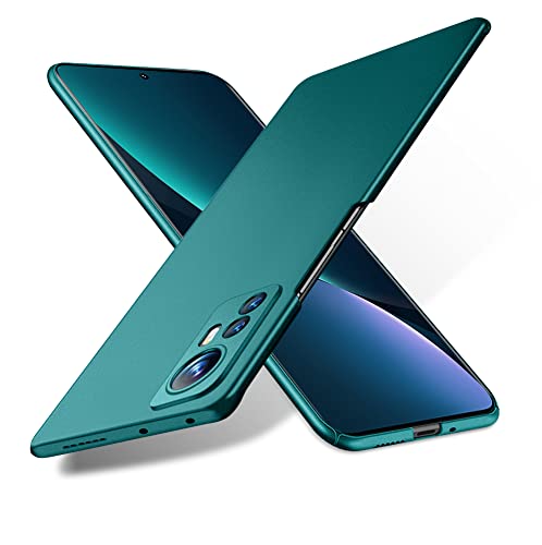 Bastmei für Xiaomi 12 Pro 5G Hülle, Ultraleicht Ultradünn Kratzfest rutschfest Kameraschutz Mattierte Textur Hart PC Handyhülle Hülle für Xiaomi 12 Pro 5G 6.73 Zoll (Grün) von Bastmei