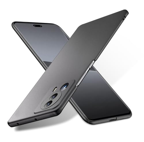 Bastmei für Xiaomi 13 Lite 5G(2023) Hülle, Ultraleicht Ultradünn Kratzfest rutschfest Kameraschutz Mattierte Textur Hart PC Handyhülle Hülle für Xiaomi 13 Lite 5G(2023) (Schwarz) von Bastmei
