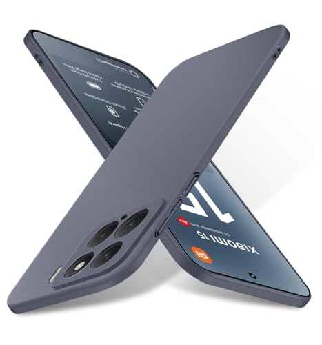 Bastmei für Xiaomi 15 5G Hülle, Ultraleicht Ultradünn Kratzfest rutschfest Kameraschutz Mattierte Textur Hart PC Handyhülle Hülle für Xiaomi Mi 15 (Grau) von Bastmei