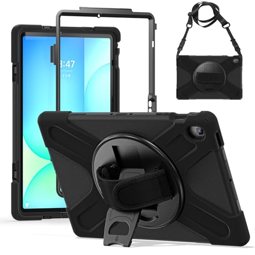 Schutzhülle für Galaxy Tab S10 FE+ 13,3 Zoll 2025 X620/626B, langlebiges, stoßfestes, hartes Polycarbonat, um 360 Grad drehbarer Ständer und Schultergurt, Silikon-Schutzhülle für Familie/Kinder Schutzhülle für Galaxy Tab S10 FE+ 13,3 Zoll 2025 X620/626B, langlebiges, stoßfestes, hartes Polycarbonat, um 360 Grad drehbarer Ständer und Schultergurt, Silikon-Schutzhülle für Familie/Kinder von BastralBloom