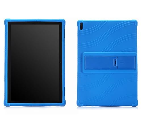 Schutzhülle für Lenovo Tab 4 10 TB-X304/Tab4 10 Plus TB-X704, kinderfreundlich, weiches Silikon, verstellbarer Ständer, Abdeckung für Tab 4 10/Tab4 10 Plus, mit PC-Ständer, Dunkelblau von BastralBloom