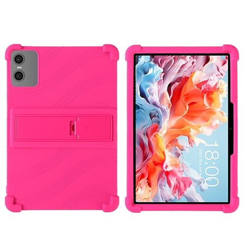 Schutzhülle für Teclast P30/Teclast P30T 10,1 Zoll (25,7 cm) Tablet, kinderfreundlich, weiches Silikon, verstellbarer Ständer, Abdeckung für Teclast P30/P30T 10,1 Zoll (25,7 cm) PC-Ständer (Rose) von BastralBloom