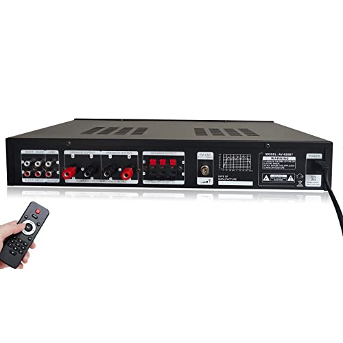 Bathrena Bluetooth Verstärker 600W 5-Kanal Stereo Digital HiFi Stereo Amplifier mit LED-Anzeige | Lautsprecheranschlüsse für Verstärker mit Radio Bathrena Bluetooth Verstärker 600W 5-Kanal Stereo Digital HiFi Stereo Amplifier mit LED-Anzeige | Lautsprecheranschlüsse für Verstärker mit Radio von Bathrena
