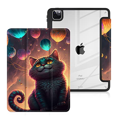 Batianda Hülle für iPad Pro 11 Zoll 2022 4. M2 Chip/2021 (3. Generation) / iPad Pro 11 Zoll 2. 2020 [Eingebauter Stifthalter] Stoßfeste Abdeckung mit klarer transparenter Rückschale TPU Bumper, von Batianda